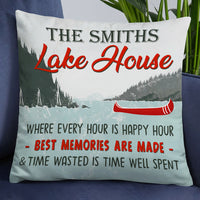 Personalized Lake House Happy Hour Pillow DB103 85O19 thumb 1