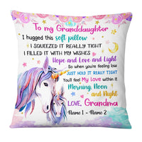 Personalized Granddaughter Unicorn Pillow DB91 81O36 thumb 1