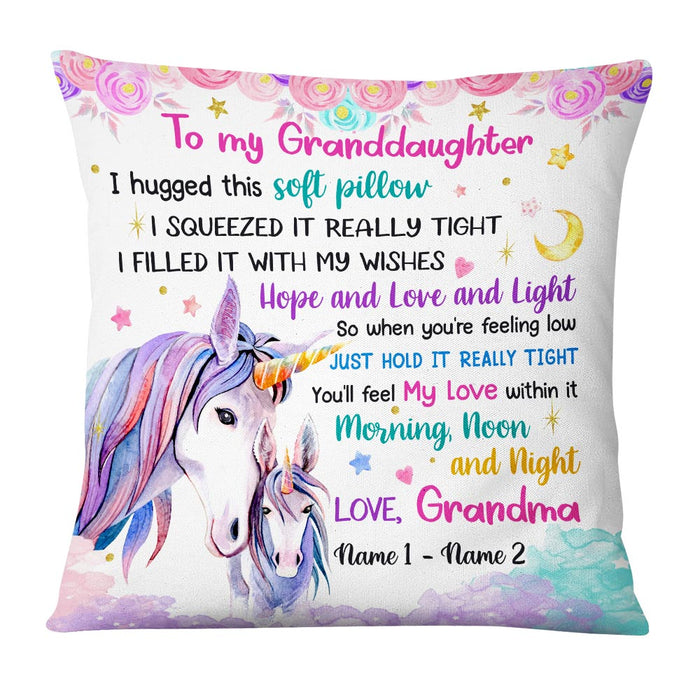 Personalized Granddaughter Unicorn Pillow DB91 81O36 1