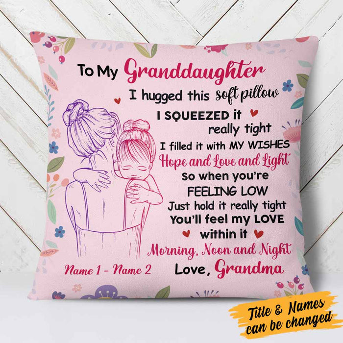Personalized Granddaughter Pillow DB93 30O58 1