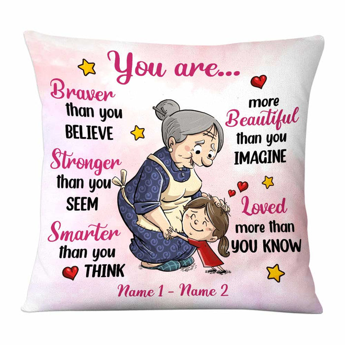 Personalized Mom Grandma Daughter Granddaughter You Are Pillow DB93 95O58 1