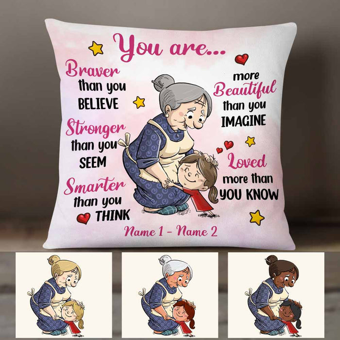 Personalized Mom Grandma Daughter Granddaughter You Are Pillow DB93 95O58 1