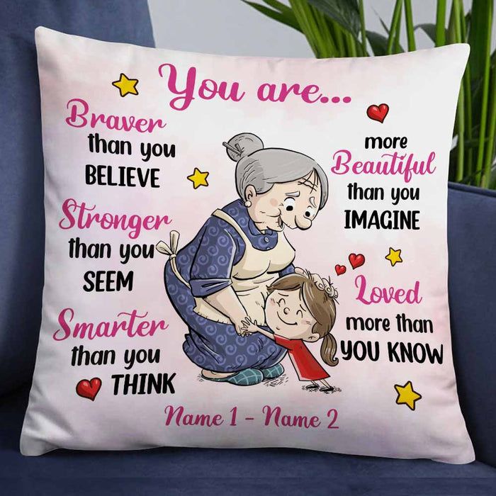 Personalized Mom Grandma Daughter Granddaughter You Are Pillow DB93 95O58 1