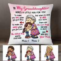 Personalized Mom Grandma Granddaughter Daughter Hug For You Pillow DB108 26O58 thumb 1