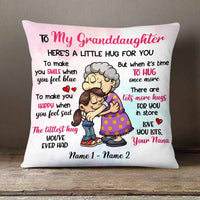 Personalized Mom Grandma Granddaughter Daughter Hug For You Pillow DB108 26O58 thumb 1