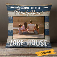 Personalized Welcome To Our Lake House Photo Pillow DB104 23O23 thumb 1