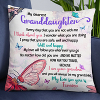 Personalized Grandma To My Granddaughter Pillow DB98 23O24 thumb 1