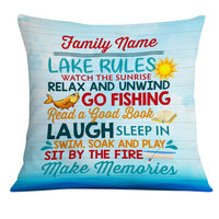 Personalized Lake Rules Pillow DB103 26O18 thumb 1