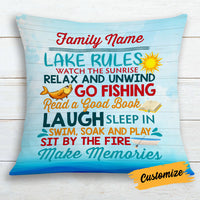 Personalized Lake Rules Pillow DB103 26O18 thumb 1