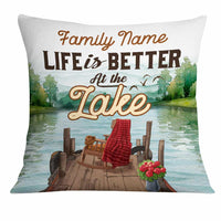 Personalized Life At Lake Pillow DB104 26O34 thumb 1