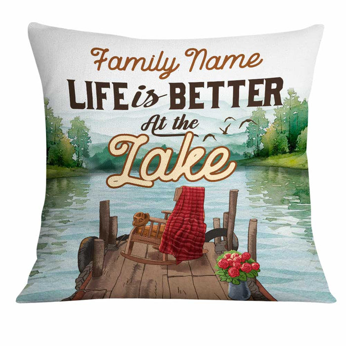 Personalized Life At Lake Pillow DB104 26O34 1