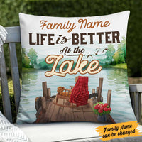 Personalized Life At Lake Pillow DB104 26O34 thumb 1