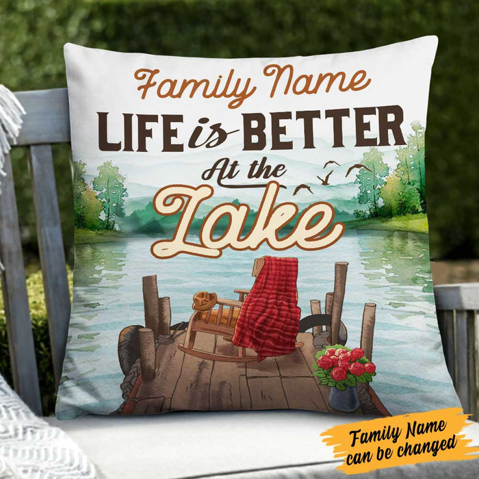 Personalized Life At Lake Pillow DB104 26O34 1