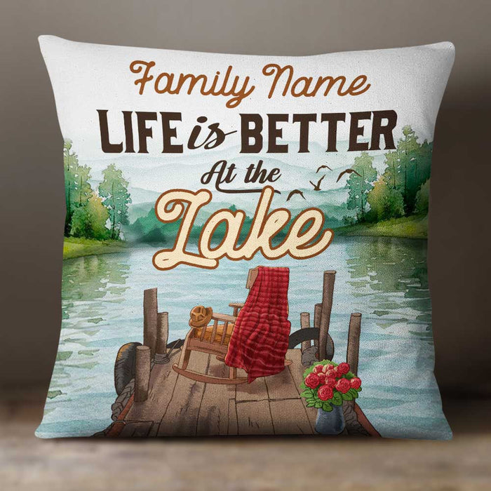 Personalized Life At Lake Pillow DB104 26O34 1
