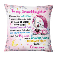 Personalized Daughter Granddaughter Unicorn Pillow DB102 95O36 thumb 1