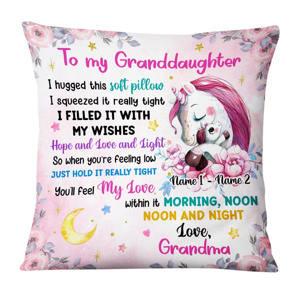 Personalized Daily Affirmation Gift For Granddaughter Pillow 23110