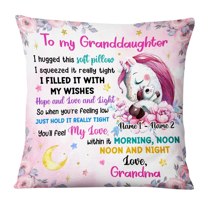 Personalized Daughter Granddaughter Unicorn Pillow DB102 95O36 1