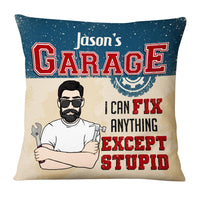 Personalized Garage Mechanic Pillow DB112 81O36 thumb 1