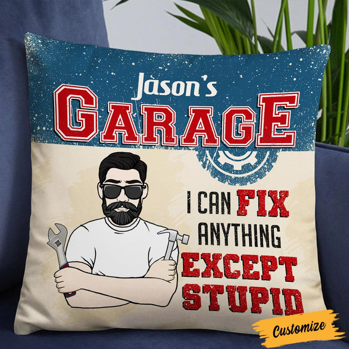 Personalized Garage Mechanic Pillow DB112 81O36 1