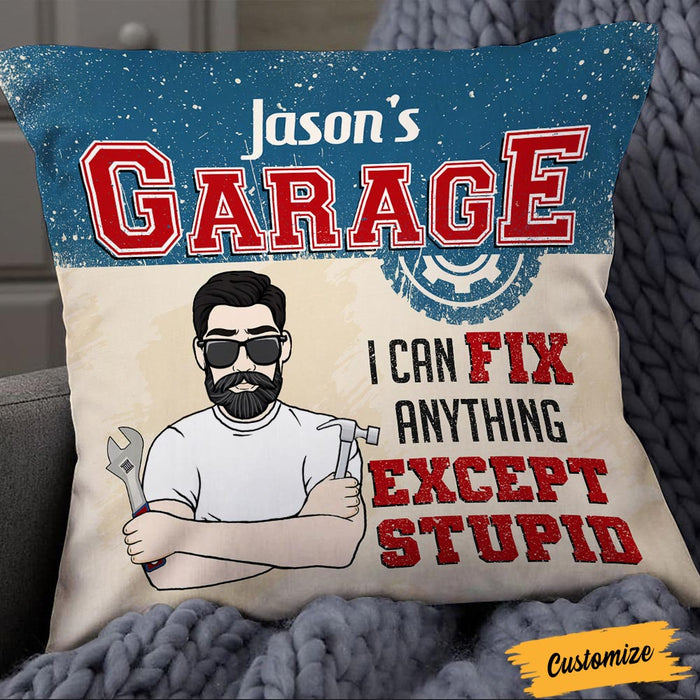 Personalized Garage Mechanic Pillow DB112 81O36 1