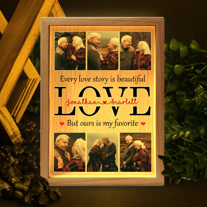 Personalized Couple Gift  Love Picture Frame Light Box 31369 1