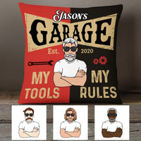 Personalized Garage Sanctuary Pillow DB112 81O53 thumb 1