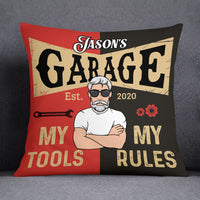 Personalized Garage Sanctuary Pillow DB112 81O53 thumb 1