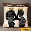 Personalized BWA Couple King Queen Pillow DB133 81O47 1