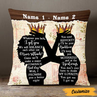 Personalized BWA Couple King Queen Pillow DB133 81O47 thumb 1