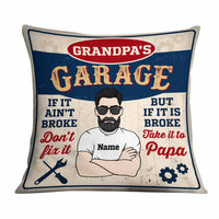 Personalized Garage Dad Grandpa Pillow DB111 95O58 thumb 1