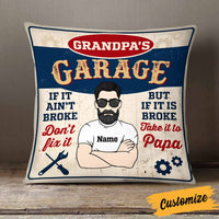 Personalized Garage Dad Grandpa Pillow DB111 95O58 thumb 1
