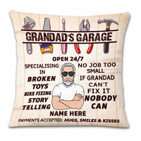 Personalized Grandpa Garage Pillow DB111 30O23 thumb 1