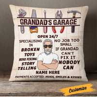 Personalized Grandpa Garage Pillow DB111 30O23 thumb 1