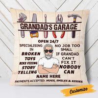 Personalized Grandpa Garage Pillow DB111 30O23 thumb 1