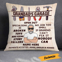 Personalized Grandpa Garage Pillow DB111 30O23 thumb 1