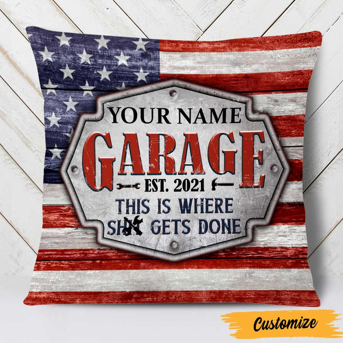 Personalized Garage Pillow DB112 30O47 1