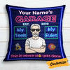 Personalized Grandpa Dad Garage Man Cave Pillow JN261 87O34 1
