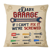 Personalized Grandpa Dad Garage Man Cave Pillow JN283 87O53 thumb 1