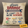 Personalized Grandpa Dad Garage Man Cave Pillow JN283 87O53 1