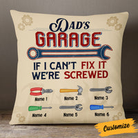 Personalized Grandpa Dad Garage Man Cave Pillow JN283 87O53 thumb 1