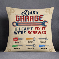 Personalized Grandpa Dad Garage Man Cave Pillow JN283 87O53 thumb 1
