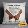 Personalized BWA Couple We Are A Team Pillow DB104 85O18 1