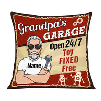 Personalized Garage Dad Grandpa Toy Fixed Pillow DB112 95O57 thumb 1
