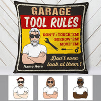 Personalized Garage Man Cave Pillow DB111 87O53 thumb 1