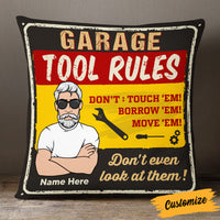 Personalized Garage Man Cave Pillow DB111 87O53 thumb 1