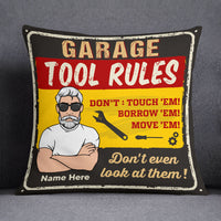 Personalized Garage Man Cave Pillow DB111 87O53 thumb 1
