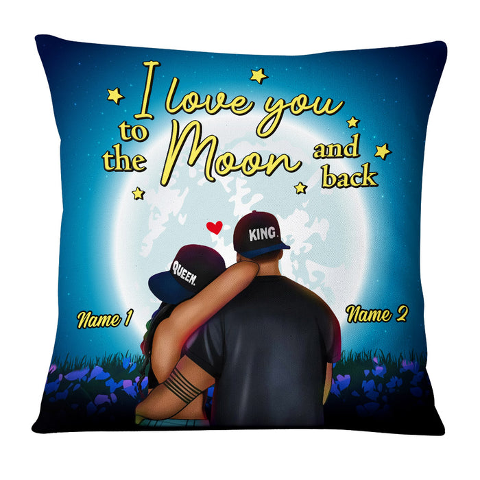 Personalized BWA Couple Pillow DB132 87O53 1