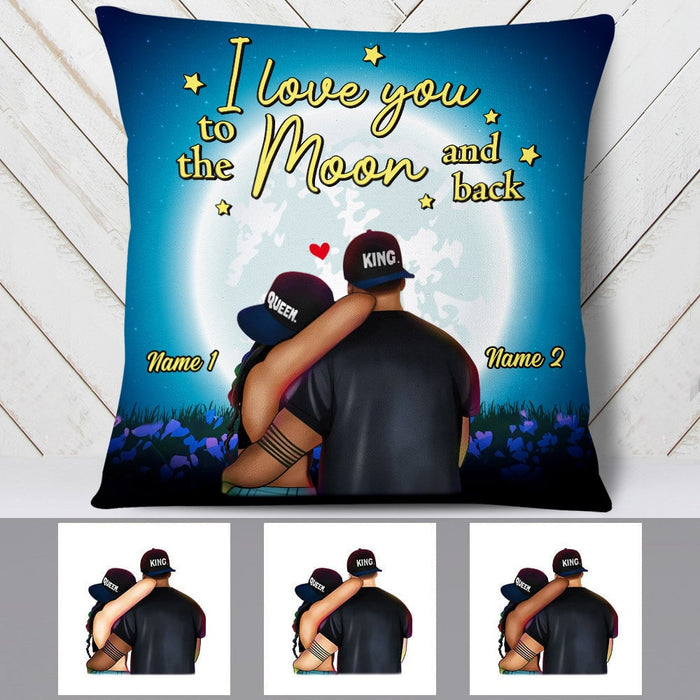 Personalized BWA Couple Pillow DB132 87O53 1
