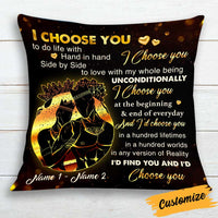 Personalized BWA Couple Husband Wife Choose You Pillow DB131 81O34 thumb 1
