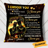 Personalized BWA Couple Husband Wife Choose You Pillow DB131 81O34 thumb 1